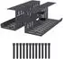 vidaXL Kabelmanagement-Tray unter dem Schreibtisch, anthrazit, 2 Stk. (8007575)