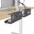 vidaXL Kabelmanagement-Tray unter dem Schreibtisch, anthrazit, 2 Stk. (8007575)