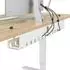 vidaXL Kabelmanagement-Tray unter Schreibtisch, weiß, 2 Stk. (8007570)
