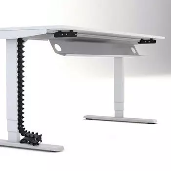 Digitus Horizontaler Kabelkanal Flex-big 128x16x10cm Weißaluminium + Vertikale Kabelführung