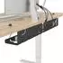 vidaXL Kabelmanagement-Tray unter dem Schreibtisch, schwarz, 2 Stk. (8007564)