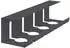 vidaXL Kabelmanagement-Tray unter Schreibtisch, anthrazit, 2er-Set (8007563)