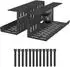 vidaXL Kabelmanagement-Tray unter dem Schreibtisch, schwarz, 2 Stk. (8007576)