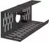 vidaXL Kabelmanagement-Tray unter dem Schreibtisch, schwarz, 2 Stk. (8007576)