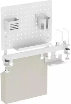 LogiLink PB0101 Schreibtisch-Organizer Klemmmontage, wei&szlig; (PB0101)