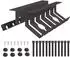 vidaXL Kabelmanagement-Tray unter dem Schreibtisch, schwarz, 2 Stk. (8007584)