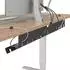 vidaXL Kabelmanagement-Tray unter dem Schreibtisch, schwarz, 2 Stk. (8007584)
