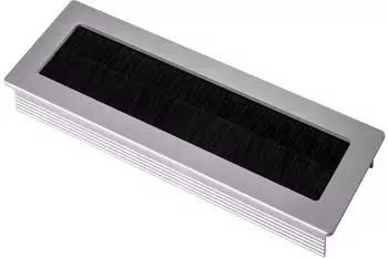 Sotech Kabeldurchlass TONDO 150mm, rechteckig, Aluminium, silber eloxiert
