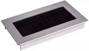 Sotech TONDO Kabeldurchlass rechteckig, 100mm, aluminium silber eloxiert