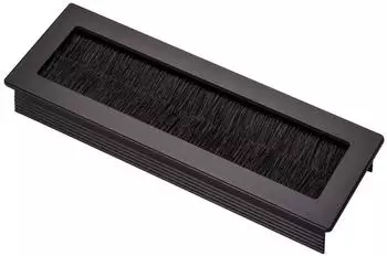 Sotech Toledo Kabeldurchf&uuml;hrung mit B&uuml;rstendichtung, Alu schwarz eloxiert, 150x70mm (132540)