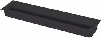 Vasalat Kabeldurchgang eckig mit Staubschutzb&uuml;rste, 350x70x25mm, Alu schwarz RAL 9005 (825870021)