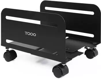 TooQ CPU-Ständer mit Rollen, schwarz (UMCS0004-B)
