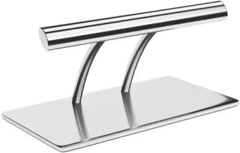 Physa Friseurstuhl-Fu&szlig;st&uuml;tze oval, Edelstahl, 35cm