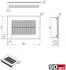 Sotech Kabeldurchlass TONDO Länge 100 mm mit Bürstendichtung Weiß (130087)