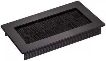 Sotech Kabeldurchlass TONDO L&auml;nge 100 mm mit B&uuml;rstendichtung Schwarz (130086)