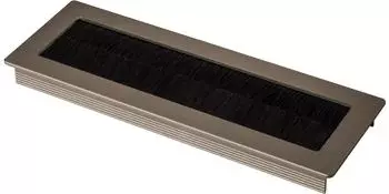 Sotech Kabeldurchlass TONDO L&auml;nge 200 mm mit B&uuml;rstendichtung Edelstahloptik (2 St&uuml;ck) (132538)