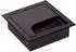 CAVO Kabeldurchlass Kabeldose Eckig 80 x 80 mm Schwarz Eloxiert