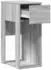 vidaXL Computerschrank mit Schublade 30x44x74cm Grau Sonoma (858736)