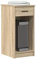 vidaXL Computerschrank mit Schublade Sonoma-Eiche 35x45x77 cm