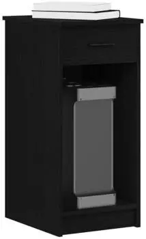 vidaXL Computerschrank mit Schublade 35x45x77cm schwarz (858741)