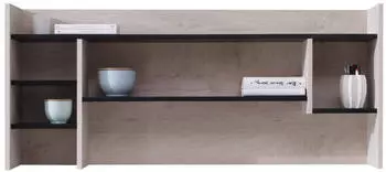 Mirjan24 Planet 11 Schreibtischaufsatz Eiche/schwarz, 125x55x24cm