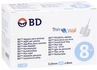 BD THIN Wall Pen-Nadeln 0,25 31 Gx8 mm 100 St
