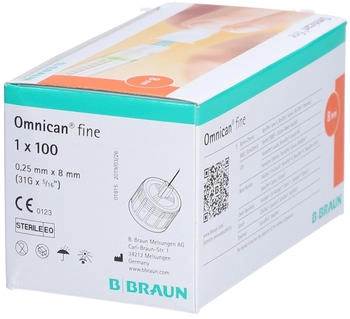 Medi-Spezial Omnican Fine Pen Kanuele 31G 0,25 x 8 mm (100 Stk.)