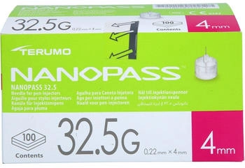 ToRa GmbH Terumo Nanopass 32,5 Pen Kanüle 0,22x4 mm 100 St