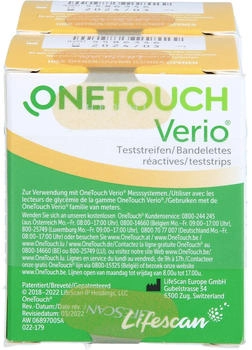 B2B Medical ONE Touch Verio Teststreifen 100 St