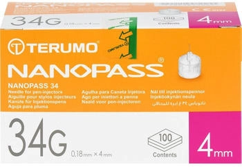 Actipart TERUMO NANOPASS 34 Pen Kanüle 34 G 0,18x4 mm 100 St.