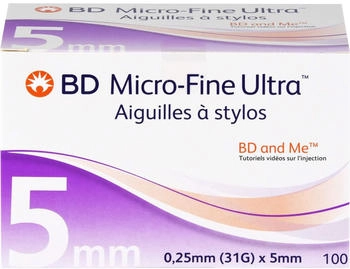 +Prisoma BD MICRO-FINE ULTRA Pen-Nadeln 0,25x5 mm 31 G 100 St