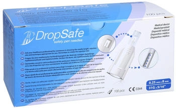 +Prisoma Sicherheits-pen-nadeln Dropsafe 31 Gx8 m 100 St