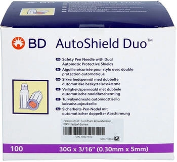 1001 Artikel Medical BD AUTOSHIELD Duo Sicherheits-Pen-Nadeln 5 mm 100 St.