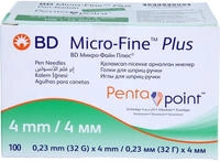 BD Micro-fine+ 4 Pen-Nadeln 0,23x4 mm 110 St