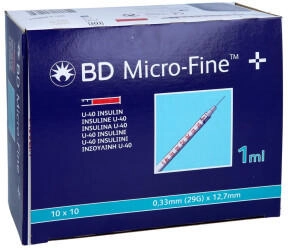ACA Müller BD Micro-fine+ Insulinspr.1 ml U40 12,7 100 St