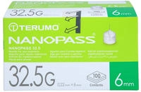 Nanopass 32,5 Pen Kan&uuml;le 32,5 G 0,22x6 m 100 St