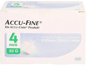 Kohlpharma ACCU FINE sterile Nadeln f.Insulinpens 4 mm 32 G