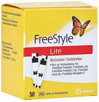 Freestyle Lite Teststreifen ohne Codiere 50 St