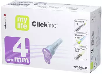 Acti Medi Clickfine Universal 4 Kanülen 0,23x4 mm 100 St