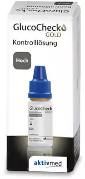 Aktivmed Gluco Check Gold Kontrolllösung hoch