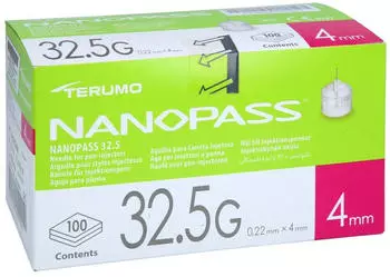 Medi-Spezial Terumo Nanopass 32,5 Pen Kanüle 0,22x4 m 100 St
