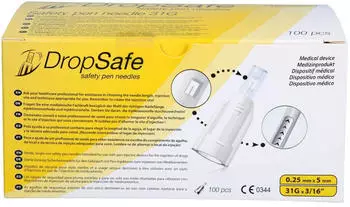 +Prisoma Sicherheits-Pen-Nadeln DropSafe 31 Gx5 mm 100 St