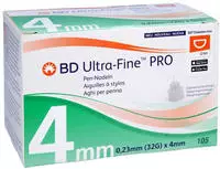 BD Ultra-fine PRO Pen-Nadeln 4 mm 32 G 0 105 St