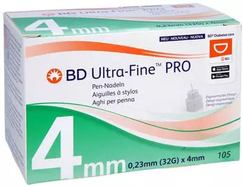 Avitamed BD Ultra-Fine Pro Pen-Nadeln 4 mm 32 G 0,23