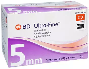 ToRa BD Ultra-Fine Pen-Nadeln 5 mm 31 G 0,25