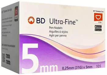 Eurim-Pharm BD Ultra-Fine Pen-Nadeln 5 mm 31 G 0,25