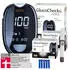 Aktivmed GlucoCheck GOLD Blutzuckermessgerät (mg/dl) + 110 Blutzuckerteststreifen, 10 Lanzetten, 1 Stechhilfe, 1 Etui