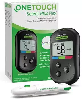 LifeScan ONE Touch Select Plus Flex Blutzuckermesssy mmol/l