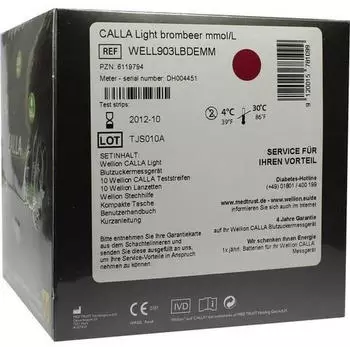 Wellion CALLA light Set mmol/l brombeer