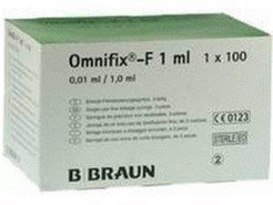 B. Braun Omnifix F solo Spritzen (100 x 1 ml)